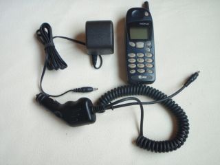 Vintage Nokia AT&T 5160 Cell Phone w/ ACP 7U Adapter Charger Plug, car 