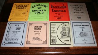   Volume Vintage Book Set Gasoline Engines by Alan C King Nice