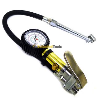 Air Tire Inflator with Dial Gauge Dual Chuck Cars Trucks Tires 200psi 