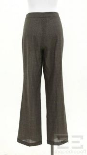 AKRIS Punto Grey Pinstrip Wool Trouser Pants Size US 10