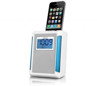 iHome FM Alarm Clock Radio for iPhone or iPod Charge and Play IH IP40W 