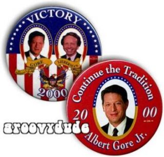 Al Gore Jr Joe Lieberman 2000 Pins Buttons Pinbacks Badges Victory 
