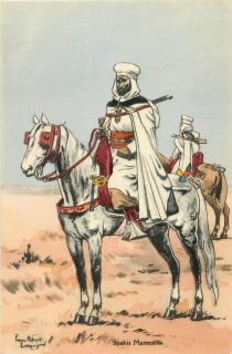 Pierre Albert Laroux A s Spahis Marocain Moroccan Cavalry P C