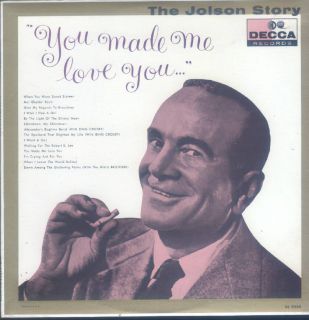 Al Jolson You Made Me Love You LP VG++/NM Canada Decca DL 9014
