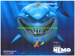 Finding Nemo Movie Poster British Quad Disney 2003