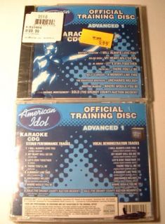 You Are Bidding On 1 American Idol Karaoke Training Disc Advanced Vol 