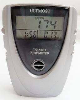 Talking Pedometer with Alarm Clock Plays Melodies