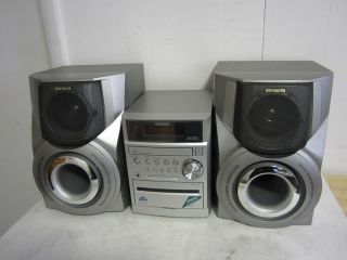 Aiwa XR EM50 CD Stereo System with 2 Way Speakers 30WATTES