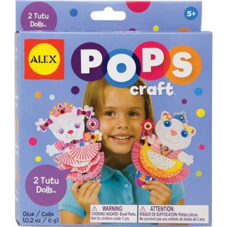 alex toys pops 2 tutu dolls 1191 peel stick glue 2 friends in tutus 