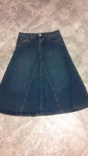 Cato Girls Long Denim Jean Skirt Size 8