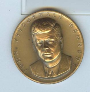 John F Kennedy 35th President Medalic Arts Bronze Medal