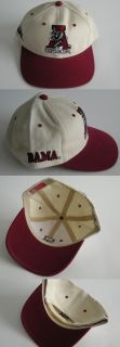 New Alabama Crimson Tide Rare Vintage Snapback Caps Hats 1990s White