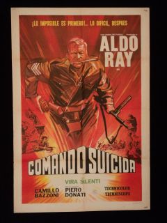 Commando Suicida Aldo Ray Argentine 1S Poster 1968