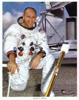   Official NASA Lithograph Astronaut ALAN L. BEAN with Autopen Signature