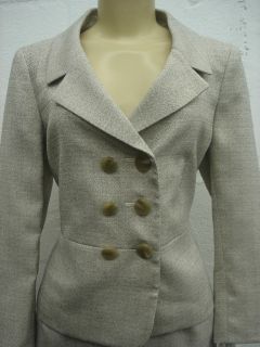 Suit Studio Women Suit Jacket Blazer Americana Beige Size 14