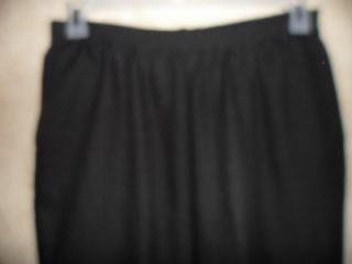 Alfred Dunner Black Dress Pants Size 18 w Elastic Waist Pants Slacks 