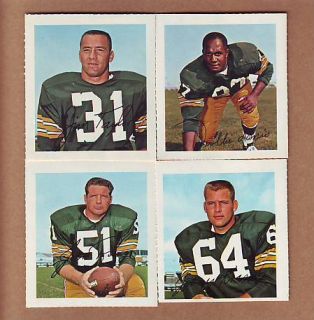   1964 Green Bay Packers Wheaties Stamps Taylor Ringo W Davis RC Kramer