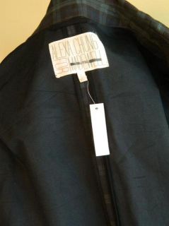 New Alexa Chung Madewell Shrimp Coat $225 s Black Blackwatch Plaid 