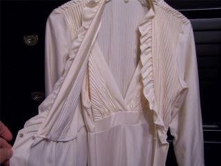   Dressing Nightgown and Robe Peignoir Set Alice Maloof Size M