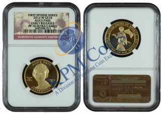   10 Gold 21st First Spouse Alice Paul NGC PF70UC Early Releases