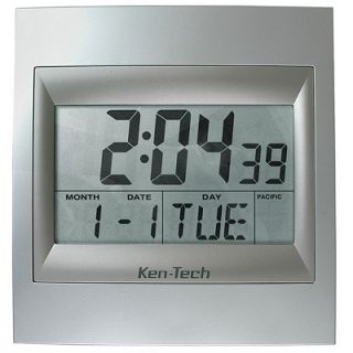 ken tech large digital atomic clock t4668
