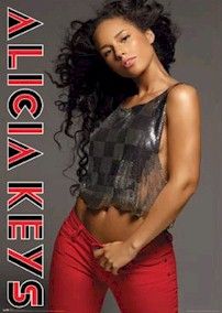Music Poster Alicia Keys Red