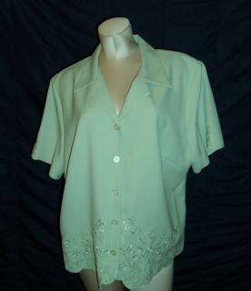 Alfred Dunner Womens Plus Size 18w Beautiful High Quality Embroidered 