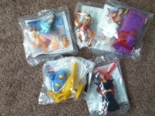 Aladdin 1992 Burger King Kids Club meal toys complete set of all 5