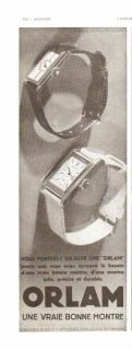 1933 orlam watches french ad laure albin guillot