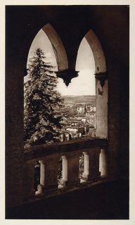 1925 Alhambra Outlook Tower Palacio Generalife Granada   ORIGINAL 