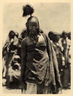 1930 Aulad Hamid Woman Headdress Sudan Africa African ORIGINAL 