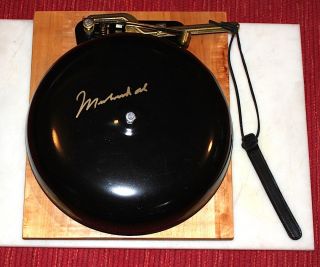 Muhammad Ali Autographed Boxing Ring Bell RARE