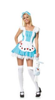 Womens Leg Avenue Alice in Wonderland Queen Hearts Halloween Costume 