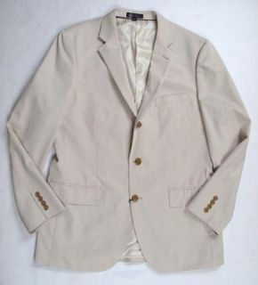 Crew Aldridge Two Button Suit Jacket Color Stone Size 42R