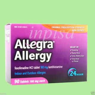 Allegra Allergy 1 x 90 Ct Original Prescription Strengh