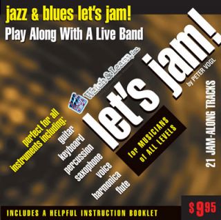 Lets Jam CD Jazz & Blues Practice Backing Tracks Watch and Learn