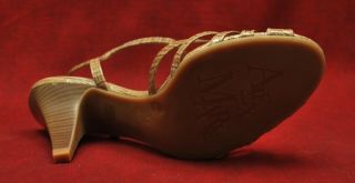 Alex Marie Womens Shoes Foundation Tan Olivia Crocodile Print Leather 