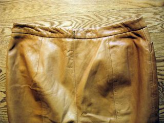 linda allard ellen tracy tan leather lined pants 12 additional photos 
