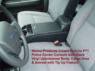 Crown Victoria Premium Center Console for P71 Police Black Fully 