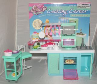 Fancy Life Doll Furniture Cooking Corner Kitchen Playset