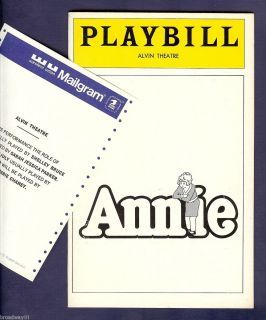   Jessica Parker as Annie Alice Ghostley 1979 Broadway Playbill