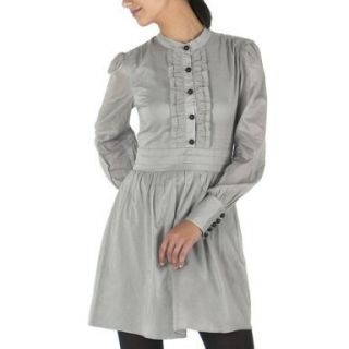 Alice Temperley for Target Gray Long Sleeve Cotton Voile Dress Size 1 