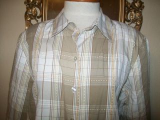 allison daley button up shirt petite plaid size 14p