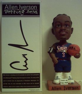 Allen Iverson Bobbleheads Philadelphia 76ers McDonalds NBA Limited 