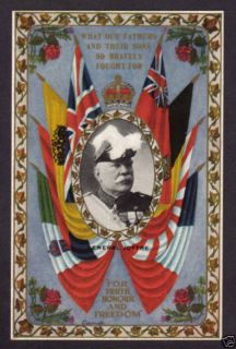 1920 J w Allen Toronto Patriotic General Joffre France