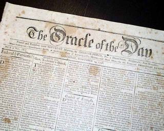RARE 18th Century Portsmouth NH New Hampshire 1798 Newspaper George 