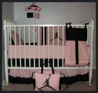 Michael Jordan Pink Crib Bedding Set
