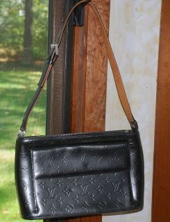   VUITTON graphite monogram Cuir Mat Allston Noir handbag with tags