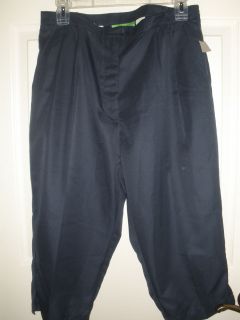 Allyson Whitmore Polyester Pleated Front Side Pockets Capri Pants BNWT 