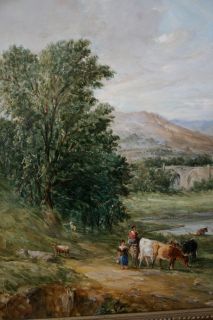 Alfred Vickers C 1855 Oil Painting Welsh Art Landscape